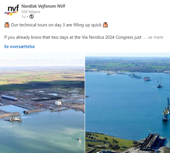 Screenshot of NVF on LinkedIn